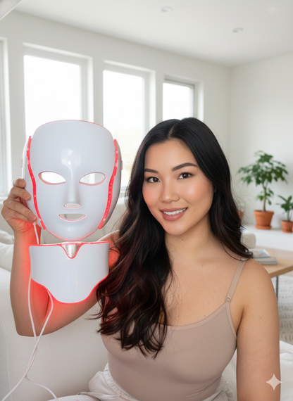 Bloomskin RegenMask LED & Microcurrent Mask for Lifting Jowls, Cheeks, and Lower Face