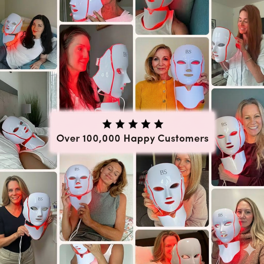 Bloomskin RegenMask LED & Microcurrent Mask for Lifting Jowls, Cheeks, and Lower Face