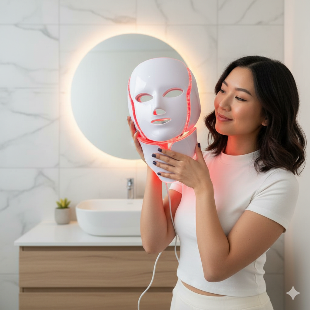 Bloomskin RegenMask LED & Microcurrent Mask for Lifting Jowls, Cheeks, and Lower Face