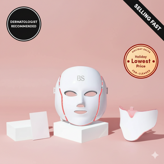 Bloomskin RegenMask LED & Microcurrent Mask for Lifting Jowls, Cheeks, and Lower Face