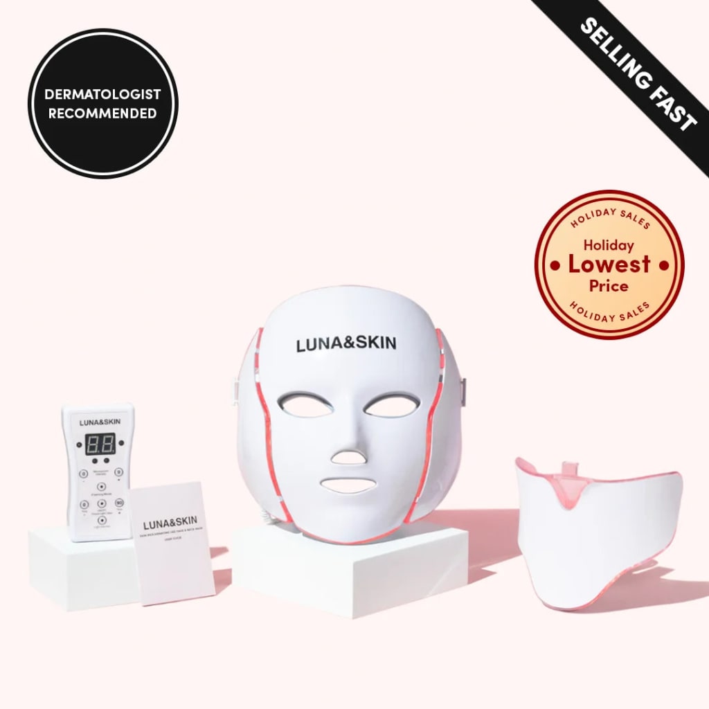 Bloomskin RegenMask LED & Microcurrent Mask for Lifting Jowls, Cheeks, and Lower Face